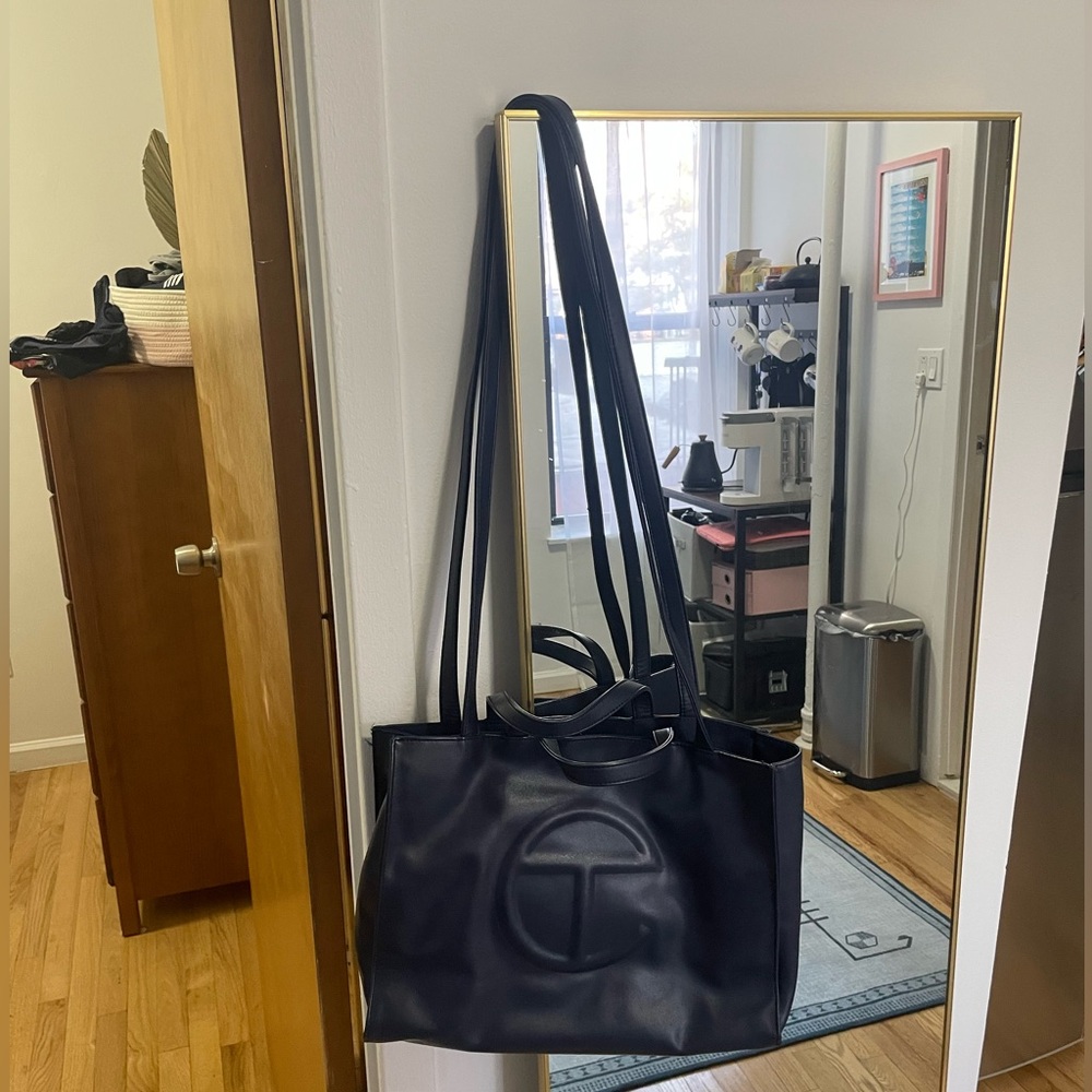 Telfar medium navy blue